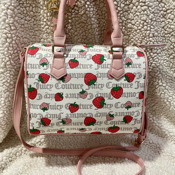 Juicy Couture Strawberry Print Satchel - Picture 2 of 8